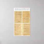 OORSPRONKELIJK Ruw Ontwerpverklaring van onafhanke Canvas Afdruk (Voorkant)