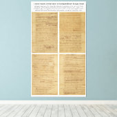 OORSPRONKELIJK Ruw Ontwerpverklaring van onafhanke Canvas Afdruk (Insitu (Houten vloer))