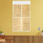 OORSPRONKELIJK Ruw Ontwerpverklaring van onafhanke Canvas Afdruk (Insitu (Woonkamer))