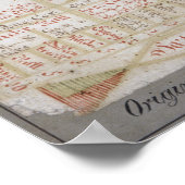 Oorspronkelijk schema van de regeling poster (Hoek)