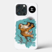 Oorspronkelijk schilderen Chinese tijgerjaarsnaam Case-Mate iPhone Case (Achterkant)