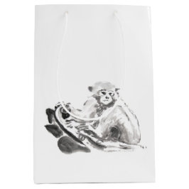 Oorspronkelijk schilderende Chinese aap jaar 2016 Medium Cadeauzakje