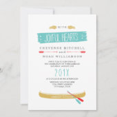 Oorspronkelijk thema | Moderne huwelijksuitnodigin Kaart (Voorkant)