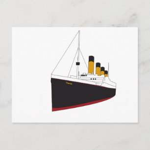 oorspronkelijk titanisch briefkaart