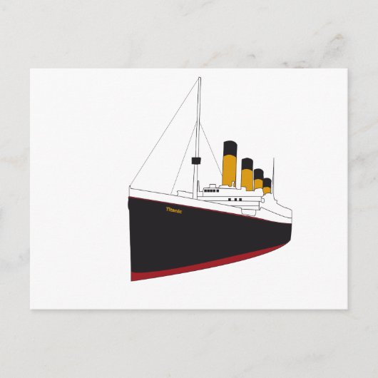 oorspronkelijk titanisch briefkaart (Voorkant)