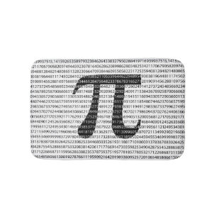 Oorspronkelijk zwart getal pi dag wiskundig symboo badmat