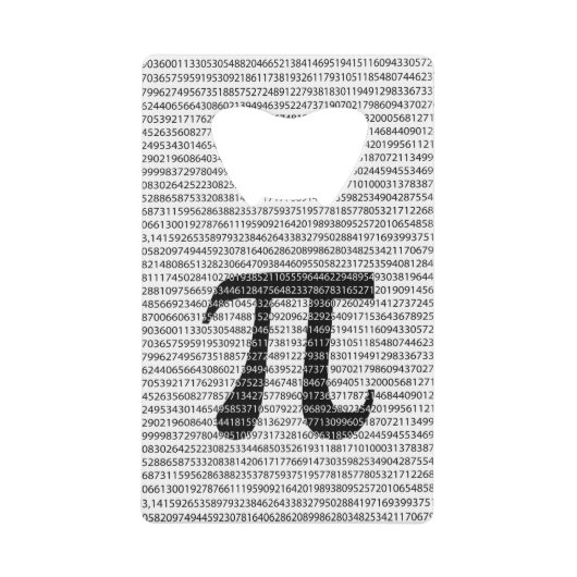 Oorspronkelijk zwart getal pi dag wiskundig symboo kredietkaart flessenopener (Voorkant)