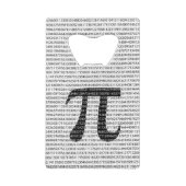 Oorspronkelijk zwart getal pi dag wiskundig symboo kredietkaart flessenopener (Achterkant)