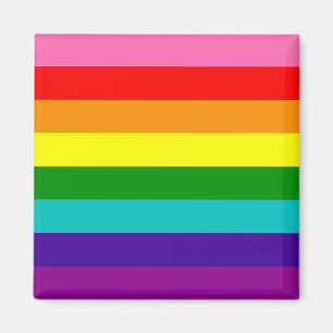 Oorspronkelijke 8-band LGBT Gay Pride Rainbow-vlag Magneet