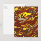 Oorspronkelijke abstracte kunst briefkaart (Voorkant / Achterkant)