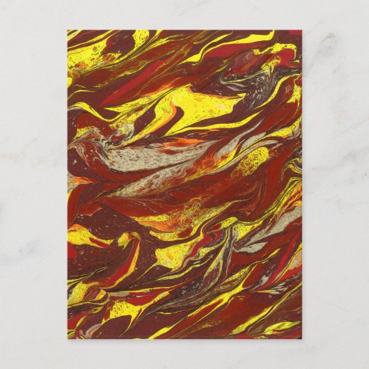 Oorspronkelijke abstracte kunst briefkaart (Voorkant)