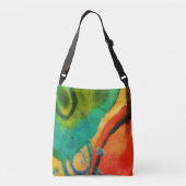 Oorspronkelijke Abstracte kunst Crossbody Tas (Achterkant)