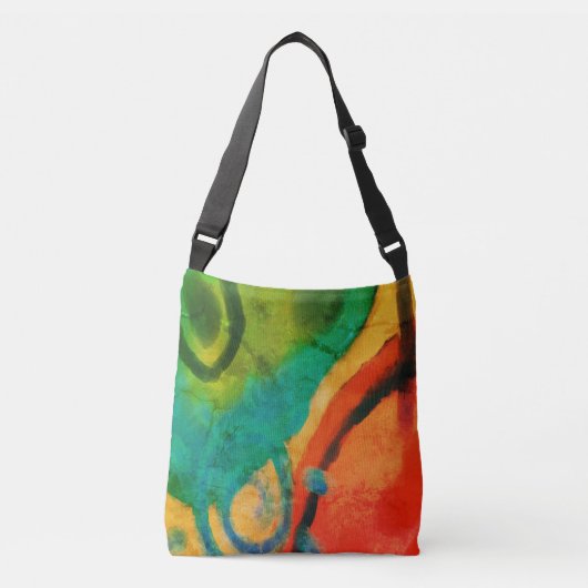 Oorspronkelijke Abstracte kunst Crossbody Tas (Voorkant)