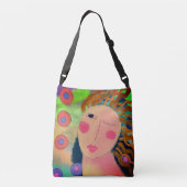 Oorspronkelijke Abstracte kunst Crossbody Tas (Achterkant)