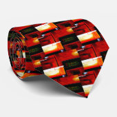 Oorspronkelijke Abstracte kunst Stropdas (Opgerold)