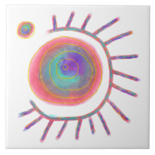 Oorspronkelijke Abstracte kunst Tegeltje