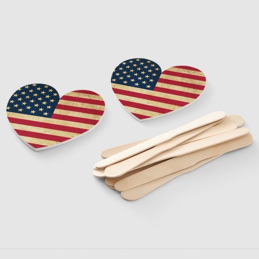 Oorspronkelijke  Amerikaanse vlag Handwaaier (Niet-gemonteerd)