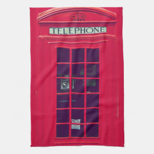 Oorspronkelijke british phone box theedoek