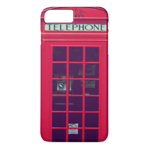 Oorspronkelijke british red phone box 	iPhone 8 plus / 7 plus hoesje