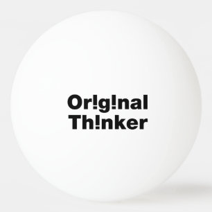 oorspronkelijke denker pingpongballen