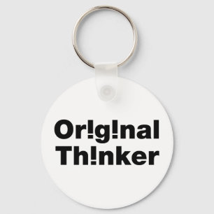 oorspronkelijke denker sleutelhanger