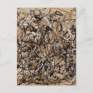 Oorspronkelijke herfstpolkverf briefkaart