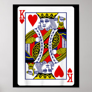 Oorspronkelijke King of Hearts (zelfmoordkoning) Poster