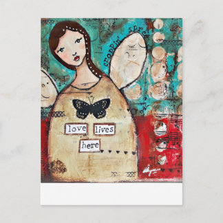 Oorspronkelijke kunst door snijlijn briefkaart