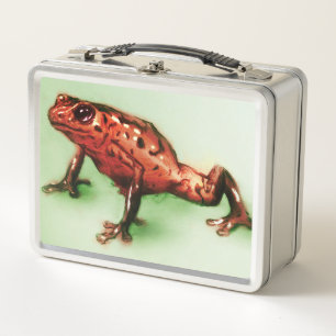 Oorspronkelijke  kunstmetaal lunchbox - Kikker