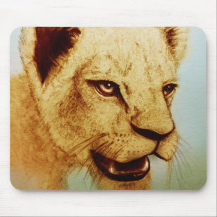 Oorspronkelijke  kunstmousepad - Lion Muismat