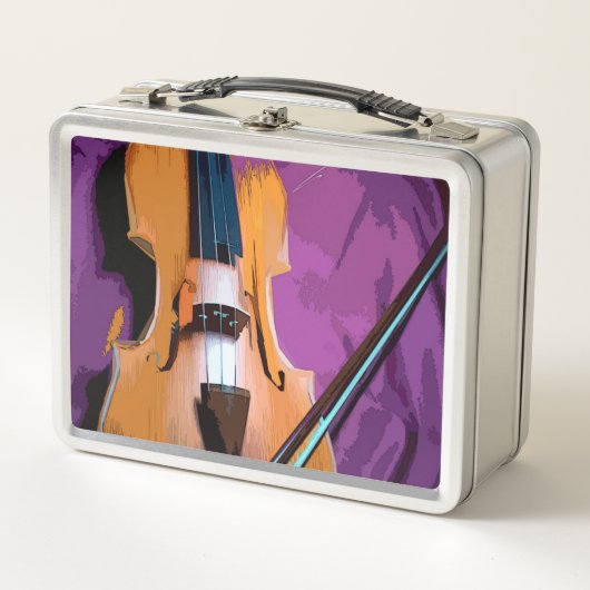 Oorspronkelijke metalen lunchbox - Viola (Voorkant)