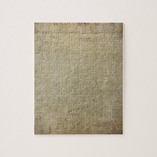 Oorspronkelijke onafhankelijkheidsverklaring legpuzzel (Verticaal)