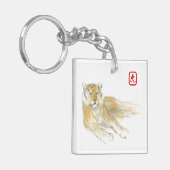 Oorspronkelijke tekening 2 Chinese tijgerjaar M Bi Sleutelhanger (Voorkant Links)