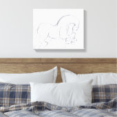 Oorspronkelijke tekening 3-paard jaarzodiek canvas (Insitu (Slaapkamer))