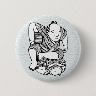 Oorspronkelijke tekening Netsuke Ronde Button 5,7 Cm