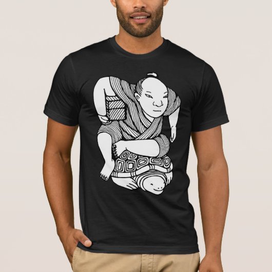 Oorspronkelijke tekening Netsuke T-shirt (Voorkant)