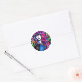 Oorspronkelijke tekening van Vampire Circus Freak Ronde Sticker (Envelop)