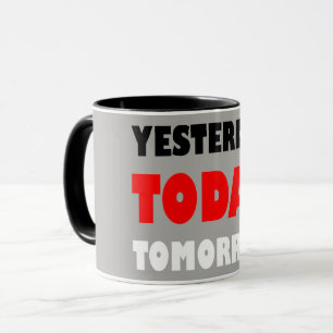 Oorspronkelijke tekst ontwerp positieve woorden mok