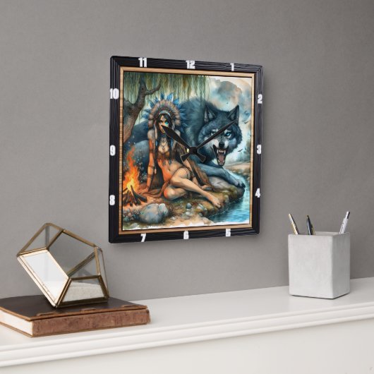 Oorspronkelijke titel: Hidden Glade Soft Vierkante Klok (Kantoor)