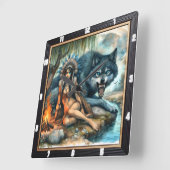 Oorspronkelijke titel: Hidden Glade Soft Vierkante Klok (Hoek)