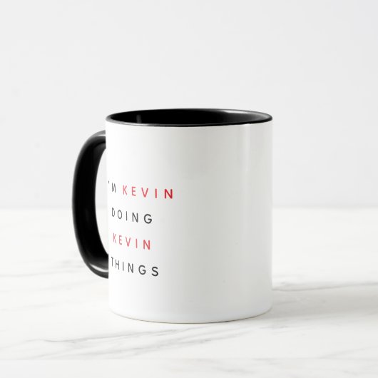 Oorspronkelijke titel: "I'm Kevin Doing Kevin Thin Mok (Voorkant links)