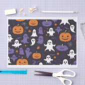 Oorspronkelijke titel: Spooky Ghosts, Pumpkins & S Tissuepapier (Craft)