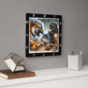 Oorspronkelijke titel: Tiger's heart stone's echo Vierkante Klok