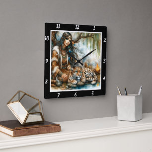 Oorspronkelijke titel: Tiger's stride mountain dre Vierkante Klok