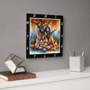 Oorspronkelijke titel: Tiger's tracks Willow's Vierkante Klok