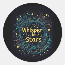 Oorspronkelijke titel: Whisper to the Stars Ronde Sticker