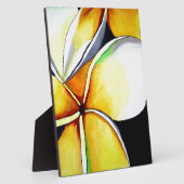 Oorspronkelijke tropische gele Frangipani-bloem Fotoplaat (Zijkant)