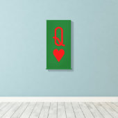 Oorspronkelijke Valentijnsdag Canvas Afdruk (Insitu (Houten vloer))
