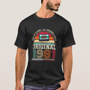 Oorspronkelijke verjaardag 1981 41e verjaardag voo t-shirt