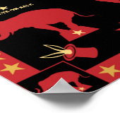 Oorspronkelijke Vintages geïnspireerde circuskunst Poster (Hoek)